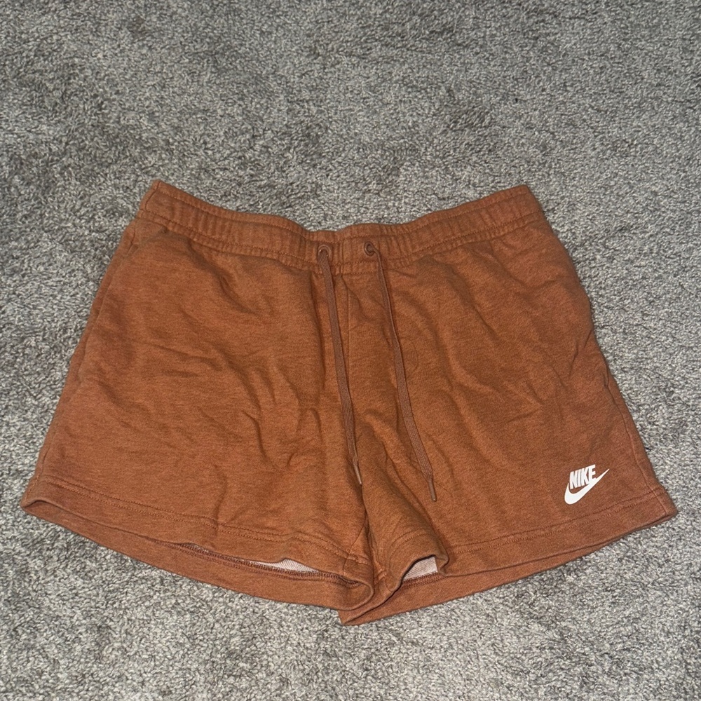 Nike Rust Orange Sweat Shorts
